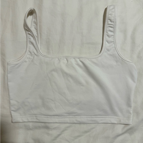 White and Blue Angel Alpha Phi Crop Top - Picture 2 of 4